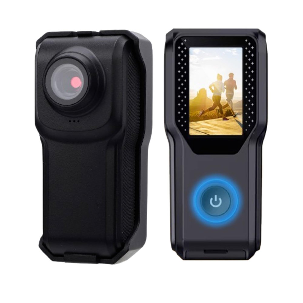 EBTOOLS 4k Thumb Action Camera, 1080P, 1.18inch Hd Screen, Water Proof, POV Camera, with Lanyard and Spring Clamp, Built in WiFi, Loop Recording, Anti Shake, Portable Camcorder