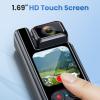 EBTOOLS 4K HD Handheld Camera, 48Mp, 1.69 Inch Touchscreen, 180 Adjustable Lens, Anti Shake, 140 Wide Angle Lens, 1/4 Inch Thread, WiFi Quick Transfer, Handheld Camcorder, IP65 view 4