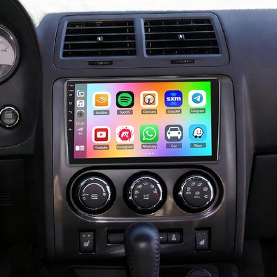 10.1" Double Din Car Stereo Radio for Dodge Challenger 2008-2014 Android 14 Touch Screen Head Unit 4+64G Car Stereo with Wireless Carplay Android Auto GPS Bluetooth WiFi FM RDS DSP SWC Backup Camera