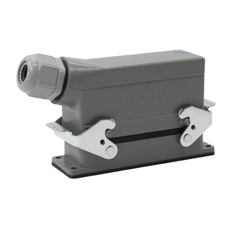 CTGFBUW Rectangular H24B - HE 024-1 Heavy Duty Connectors 24 Pin Line 16 A500v Screw Feet of Aviation Plug On The Side(Lateral line)