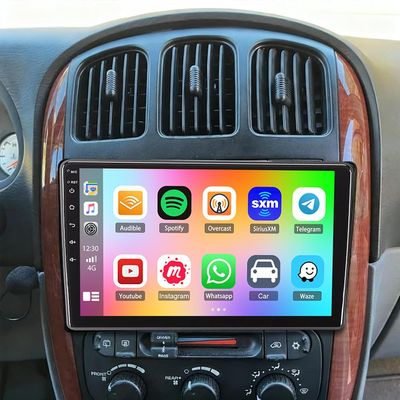 10.1" Double Din Car Stereo Radio for Chrysler Town & Country 2004-2007 Android 14 Touch Screen Head Unit 4+64G Car Stereo with CarPlay Android Auto GPS Bluetooth WiFi FM DSP SWC Backup Camera
