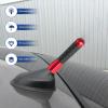 Sun Walker Car Short Antenna, 1.37 Inch Aluminum Alloy Stubby Aerial Antenna with Screws & Gaskets, Mini Carbon Fiber Auto Roof Mounted Aerial Mast for AM FM Stereo Reception (Red) view 4