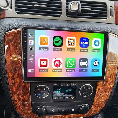 10.1" Double Din Car Stereo Radio for Chevrolet Avalanche 2007-2011 Android 14 Touch Screen Head Unit 4+64G Car Stereo with Wireless Carplay Android Auto GPS Bluetooth WiFi FM SWC Backup Camera