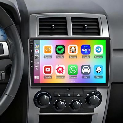 10.1" Double Din Car Stereo Radio for Dodge Charger 2008-2010 Android 14 Touch Screen Head Unit 4+64G Car Stereo with Wireless Carplay Android Auto GPS Bluetooth WiFi FM RDS DSP SWC Backup Camera