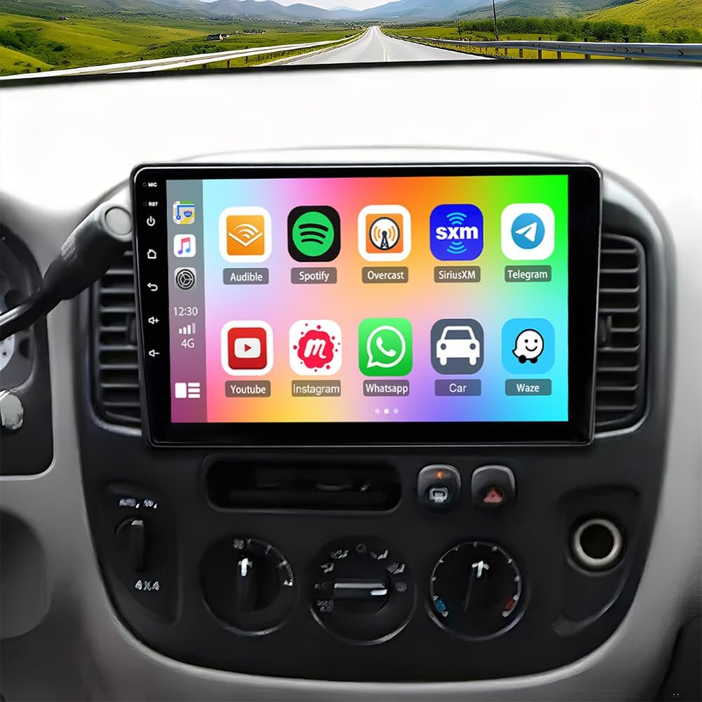 10.1" Double Din Car Stereo Radio for Ford Escape 20002005 Android 14 Touch Screen Head Unit 4+64G Car Stereo with Wireless Carplay Android Auto GPS Bluetooth WiFi FM RDS DSP SWC Backup Camera