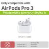 Carveit Wooden Case for AirPods Pro 3 Case (2025), Wood Artistic Engraved & Handmade Shell Inlay, TPU Shockproof Cover, Titanium Quick Released Clasp (Mystical Runes) Blackwood view 3