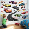 DECOWALL Racing Car & Race Track Wall Decals Stickers for Kids (SG2-2517) view 1