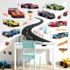 DECOWALL Racing Car & Race Track Wall Decals Stickers for Kids (SG2-2517) view 2