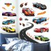 DECOWALL Racing Car & Race Track Wall Decals Stickers for Kids (SG2-2517) view 3