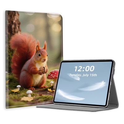 Case for 6.8" Kindle Paperwhite (11th Gen,2021),PU Leather Folio Cover with Multi-Angle Stand,Auto Sleep/Wake for Kindle Paperwhite 6.8 Inch,Squirrel with Walnut