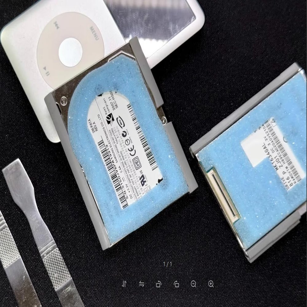1.8-inch ZIF Hard Drive, Storage Capacity, Compatible with iPod Classic 6th and 7th Generation (80, GB)