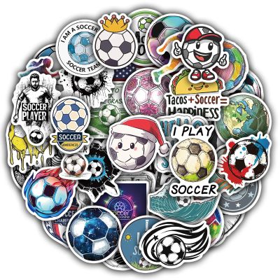 100 Pcs Soccer Stickers for Kids, Cool Sport Stickers for Water Bottle, Laptop, Scrapbook, Party Favors and Team Rewards, Soccer Gifts for Kids Teens Adults