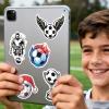 100 Pcs Soccer Stickers for Kids, Cool Sport Stickers for Water Bottle, Laptop, Scrapbook, Party Favors and Team Rewards, Soccer Gifts for Kids Teens Adults view 3