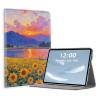 Case for 6.8" Kindle Paperwhite (11th Gen,2021),PU Leather Folio Cover with Multi-Angle Stand,Auto Sleep/Wake for Kindle Paperwhite 6.8 Inch,Sunflower Sunset Landscape view 1