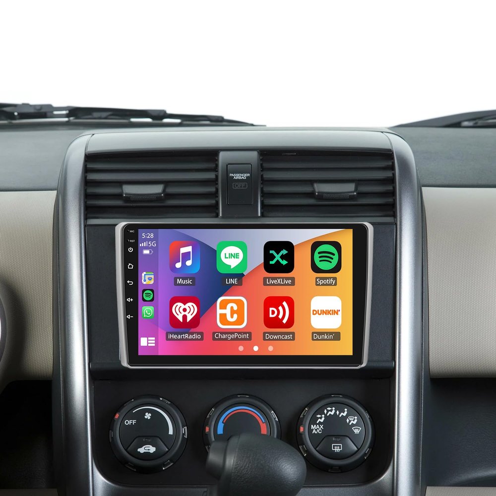 10" Car Radio for Honda Element 2003 2004 2005 2006 with Apple Carplay & Android Auto, 2+64GB Double Din Car Stereo GPS WiFi Bluetooth Mirror Link FM RDS SWC Backup Camera Android 15