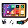 10" Car Radio for Honda Element 2003 2004 2005 2006 with Apple Carplay & Android Auto, 2+64GB Double Din Car Stereo GPS WiFi Bluetooth Mirror Link FM RDS SWC Backup Camera Android 15 view 2