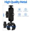 Buachois Adjustable Pipe Mounting Kit, V4 Universal Pole Clamp Bracket with Aluminum Alloy Construction for Car RV Ladder Boat Yacht Satellite Dish Mounting System, Compact Clamp M view 4