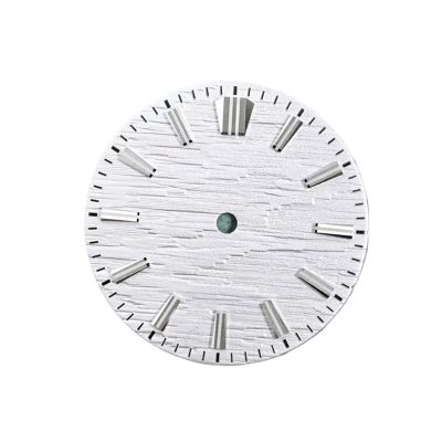Blue Lume Dial For NH34A Movement 28.5mm Watch Parts More Universal BGW9 Lume Mod NH34(White no date logo,Silver blue lume)