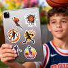 100 Pcs Basketball Stickers for Kids Teens Adults, Cute Sport Stickers for Water Bottle, Laptop, Scrapbook, Basketball Party Favors, Gifts view 2