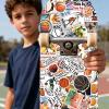 100 Pcs Basketball Stickers for Kids Teens Adults, Cute Sport Stickers for Water Bottle, Laptop, Scrapbook, Basketball Party Favors, Gifts view 4