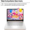 HP 16GB RAM Slim & Powerful Laptop  1-Year Free Microsoft 365, Fast Intel Core, 1.1TB Storage (64GB SSD with 64GB External and 1TB Cloud Storage) - Win 11 w/o Earbuds (Rose Gold) view 3
