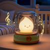 BANDIANCY Cute Smiley Night Light with White Noise, Vintage Flickering Flame Lamp, USB Rechargeable Dimmable Sleep Timer, Cozy Lamp Sleep Aid Sound Machine for Bedroom view 1