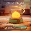BANDIANCY Cute Smiley Night Light with White Noise, Vintage Flickering Flame Lamp, USB Rechargeable Dimmable Sleep Timer, Cozy Lamp Sleep Aid Sound Machine for Bedroom view 2