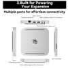 Beelink Mate SE Docking Station, Dock & Stand SER8/SER9 MAX, 2*M.2 2280 PCIe SSD Slots, up to 16TB Expansion, USB4 80Gbps/2.5G LAN/SD4.0 Card Slot/USB-C PD3.0/USB-A 3.0 * 2 view 4