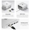 Beelink Mate SE-A Docking Stations for Beelink SER8/SER9 Pro Aluminum Alloy Body + Dual M.2 Slots (up to 2 * 8TB), with USB-C + 2* USB-A 3.0 + 2.5G LAN + SD4.0 + Type-C (PD3.0), Silver view 2