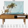 AMOPEIR Summer Beach Background TV Dust Cover for Desktop & Hanging LCD LED Decoration Living Room,42", Design27 view 2