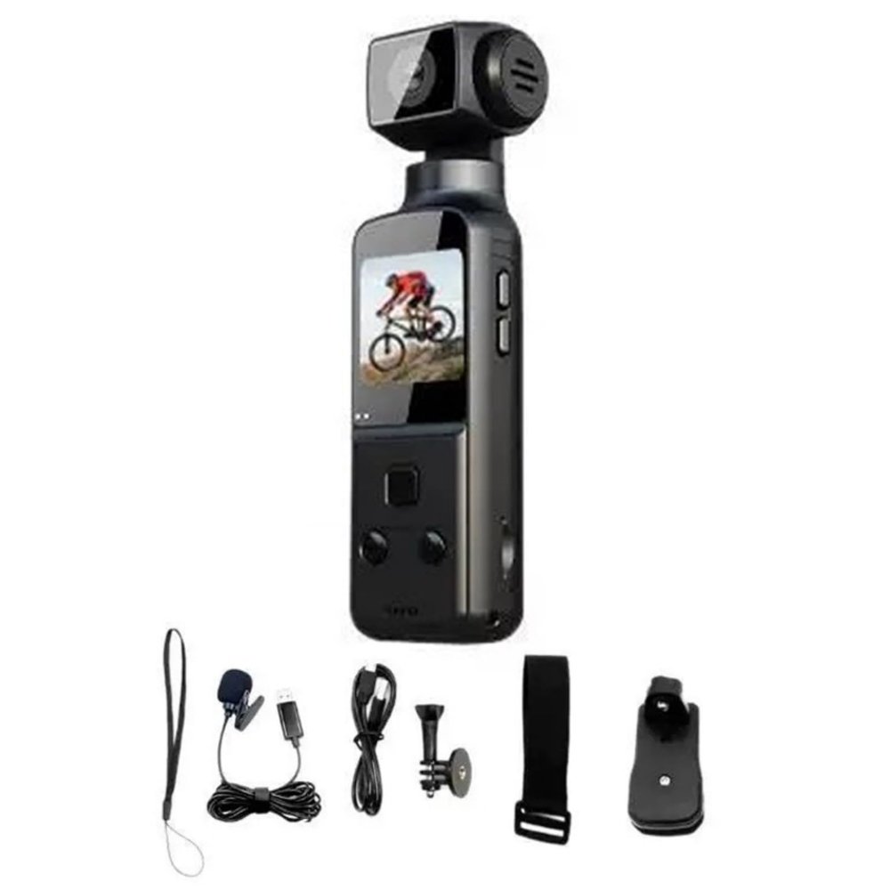 KEXIAO Action Camera 4K Clear with 270 Rotating Lens WiFi Connection for Cycling Travel Outdoor Sports Handheld