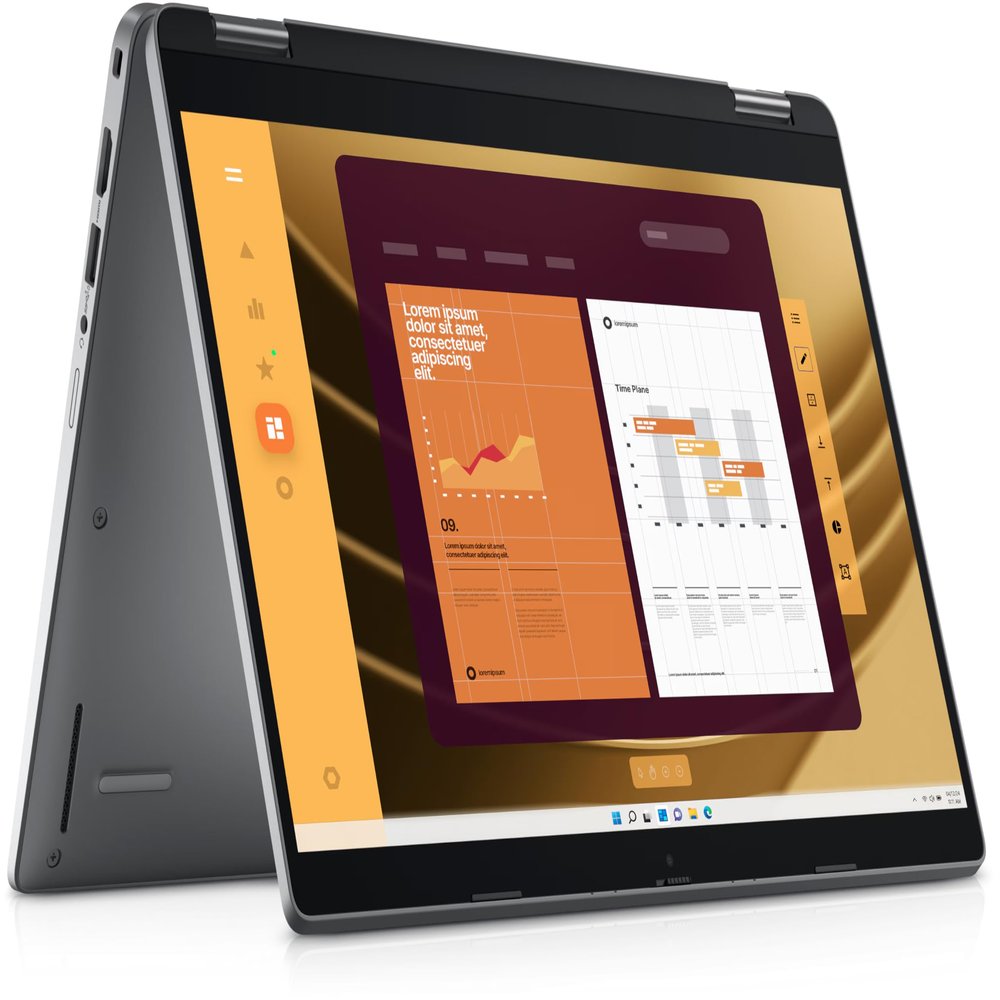 Dell 2025 Latitude 5350 2-in-1 Laptop - 13.3 60Hz FHD IPS Touchscreen - Intel Core Ultra 7 165U vPro 4.9Ghz 12-Core - 16 GB RAM - 512GB SSD - Win10-1080p FHD Camera - Thunderbolt 4 - Platinum Grey
