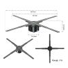 50CM 3D HD Hologram Fan Projector, LED Sign Holographic Player, Support Image Video Shop Bar Party Advertising Display Light for Business view 2