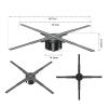 3d Holographic Projector Fan Screen Led Lamp Beads Wifi Control Advertising Light Support Video Picture Neon Sign for Business(50cm) view 4