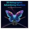 65cm 3D Hologram Projector Fan, Wifi LED Sign 3D Advertising Player, for Business Store Shop Bar Holographic Advertising Lights for Business view 3