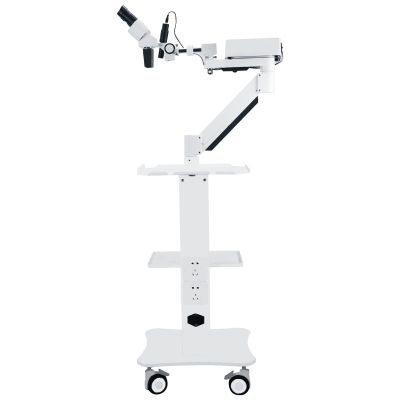 10X Multi-Functional Operating Stereo Microscope with 5W LED Light 360 Rotation Binocular Microscope Movable Cart XWL8-2