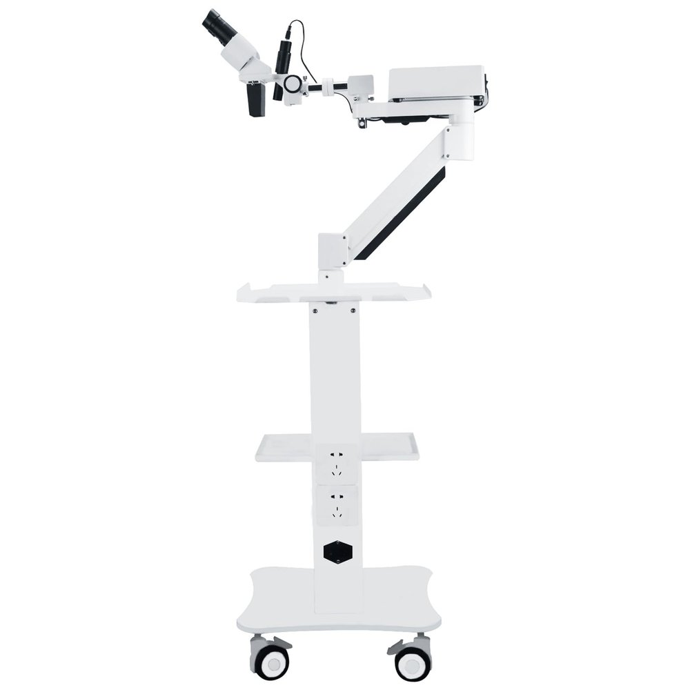 10X Multi-Functional Operating Stereo Microscope with 5W LED Light 360 Rotation Binocular Microscope Movable Cart XWL8-2