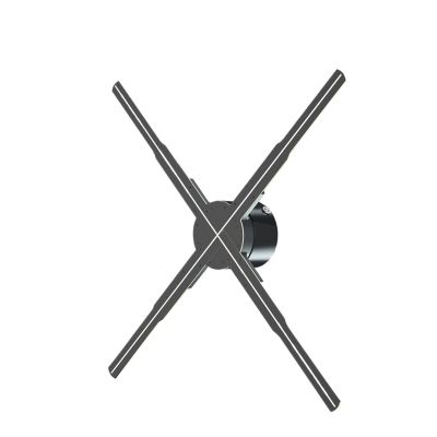3d Holographic Projector Fan Screen Led Lamp Beads Wifi Control Advertising Light Support Video Picture Neon Sign for Business(80cm)