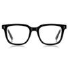 weiyuchen Classic Big Glasses Frame Men Tr90 Square Glasses Anti Blue Light Male Retro Spectacles Acetate Temple (black with clear) view 2
