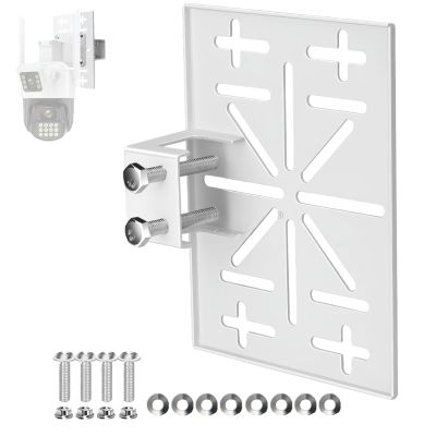 BeElion Tool-Free Security Camera Mount Bracket - Adjustable Thickness (0-3cm) for Glass/Wood Doors, Universal Plate for CCTV, IP Cameras, No Drilling Needed