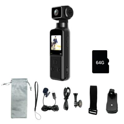 KEXIAO Action Camera 5K Clear with 270 Rotating Lens WiFi Connection for Cycling Travel Outdoor Sports