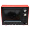Dollhouse TV 1:12 Scale USB Rechargeable Mini TV Toy That Can Play Video with LCD Screen & 180 Rotatable Antenna Dollhouse Furniture for DIY Setting Red Toys and Games.- view 2