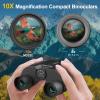 10x25 High Power Binoculars with HD Vision - Wozel Compact Binoculars for Low Light & Night View - Portable Adult Binocular for Bird Watching, Hunting, Stargazing and Travel Gifts for Men Women view 2