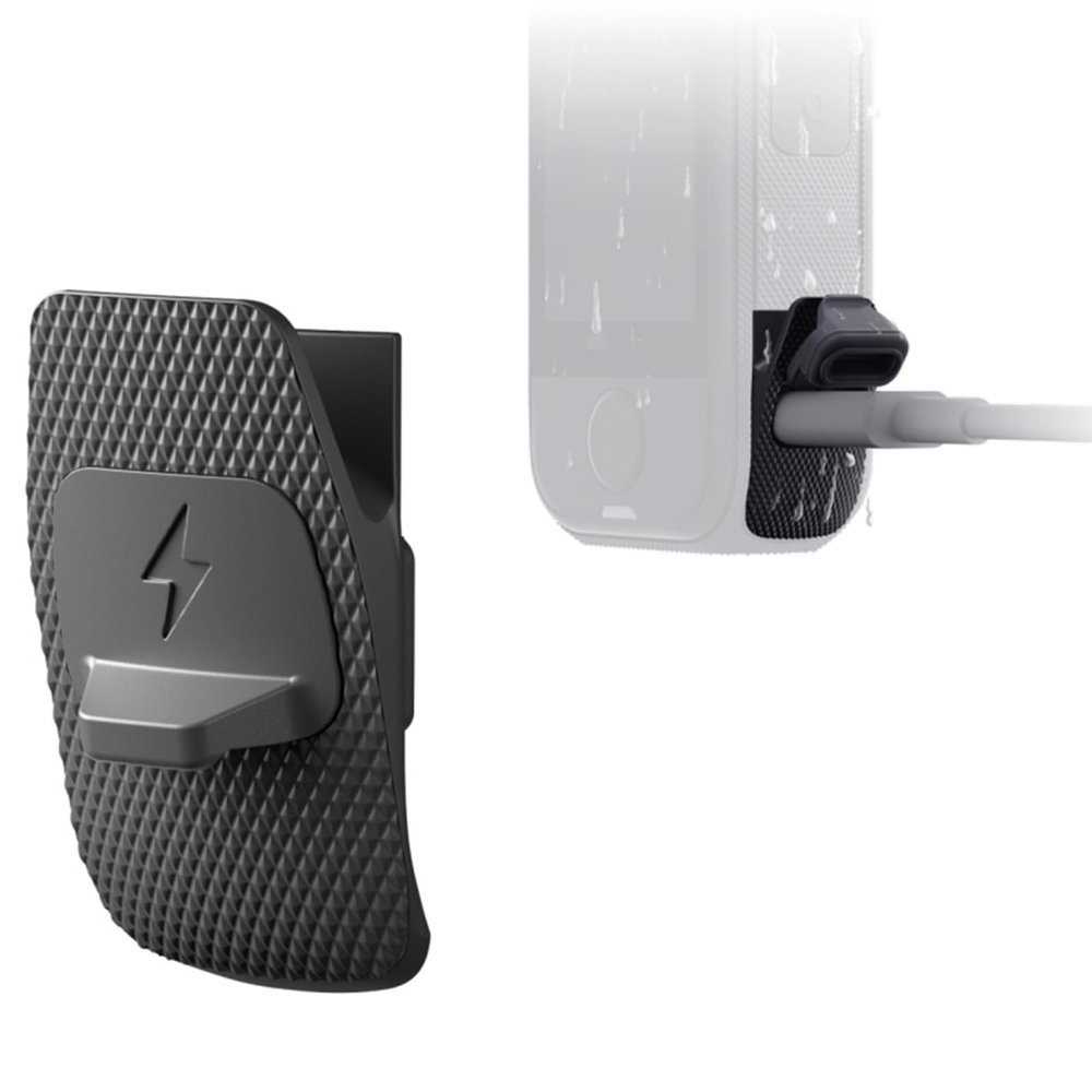 OURHZTB All-Weather USB Charging Cover for Insta360 X4 Air Action Camera, IPX4 Waterproof Rainproof USB Charging Port Side Cover Silicone Case Protection Accessories