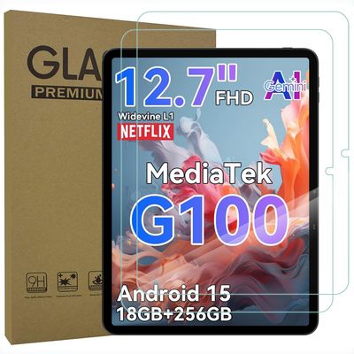 AKNICI 2-Pack Tempered Glass Screen Protector for Blackview Link 8 Tablet 13 inch, Ultra Clear Transparency Anti-Scratch 9H Hardness
