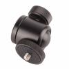 C Tr Head, 360 e Rotating Panoramic Head with Rubber Pad, Aluminum y Tr Mount Head for DSLR C, Stands, Monopods, with 1/4 Inch Hot Shoe Ector view 4