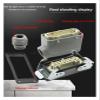 CTGFBUW HDC-HE-024 Rectangular Heavy Duty Connectors 4 6 8 10 16 20 24 32 48 Core 16A Waterproof Aviation Plug Top Side Line Connector(Ivory) view 3