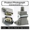 CTGFBUW HDC-HE-024 Rectangular Heavy Duty Connectors 4 6 8 10 16 20 24 32 48 Core 16A Waterproof Aviation Plug Top Side Line Connector(Ivory) view 4