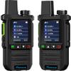 NEXTELECOM NK6 4G LTE Walkie Talkie, Global Unlimited Range Two Way Radio with SIM Card, Noise Cancelling AES256 Flashlight PTT Radio for Trucking, Construction, Security, Outdoor view 1
