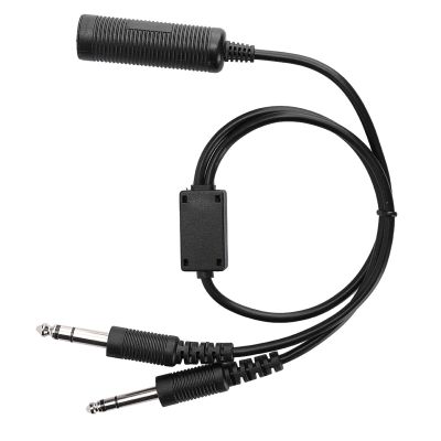 CHICIRIS Helicopter to Aviation Dual Plugs Adapter Cable Compact Size for Airplane Mechanics